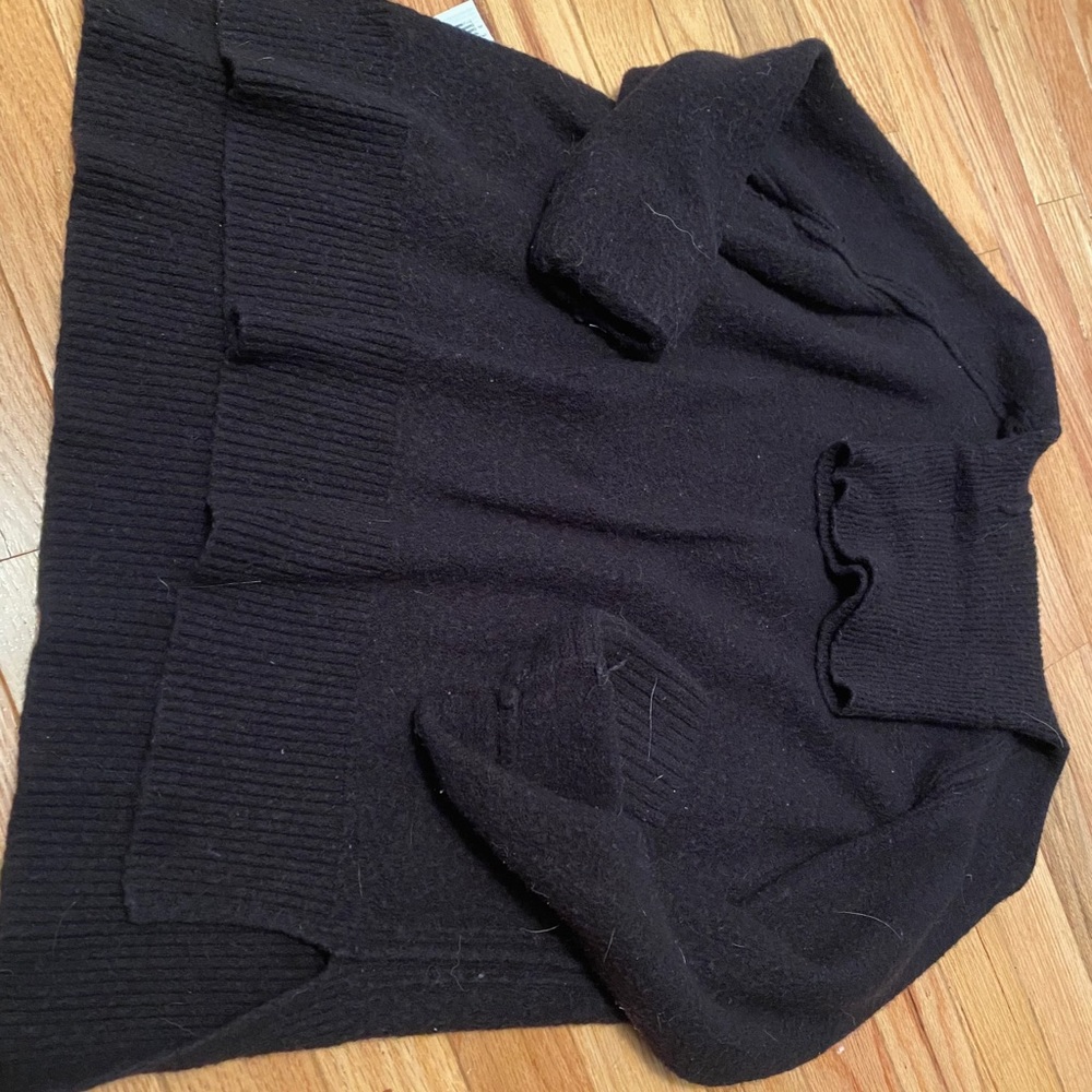 black turtle neck sweater